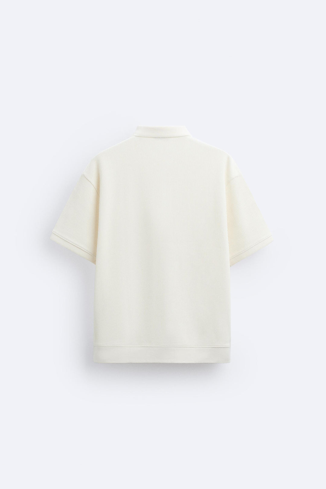 Polo à Manches Courtes Élégante en Crème - Stylé et Confortable pour Toutes les Occasions