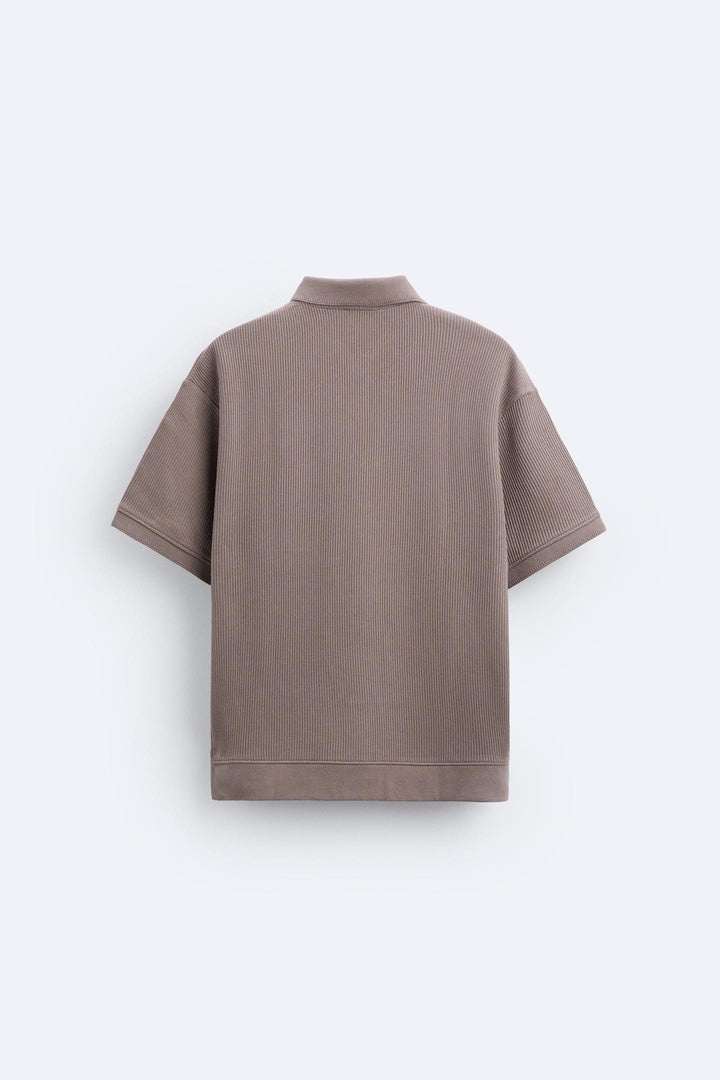 Polo à Manches Courtes Élégante en Crème - Stylé et Confortable pour Toutes les Occasions