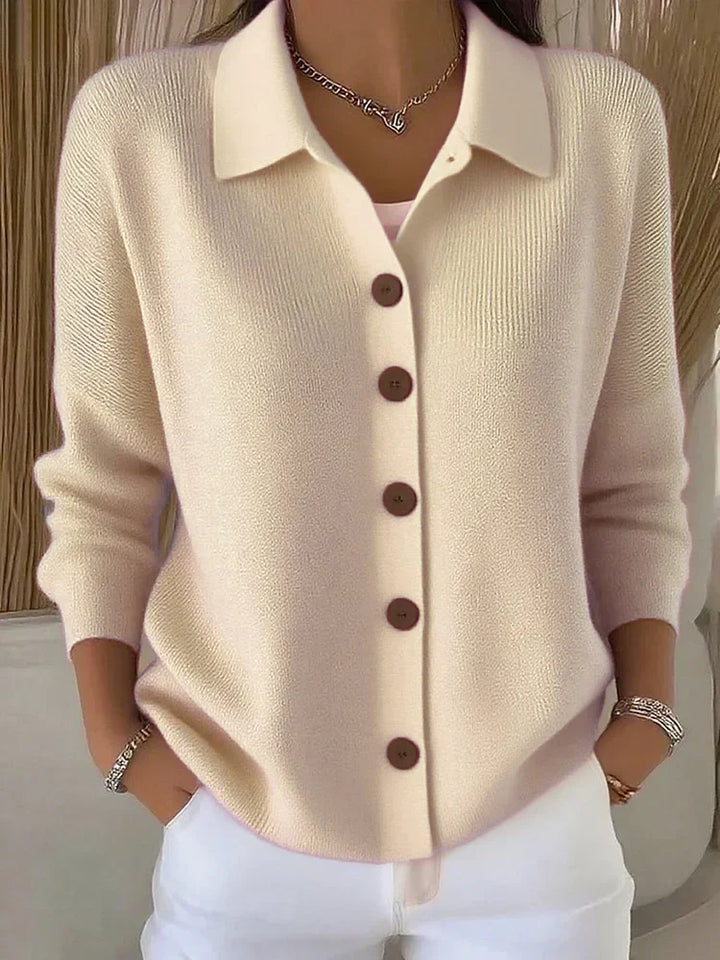 Women's button-front knit cardigan, fall sweater