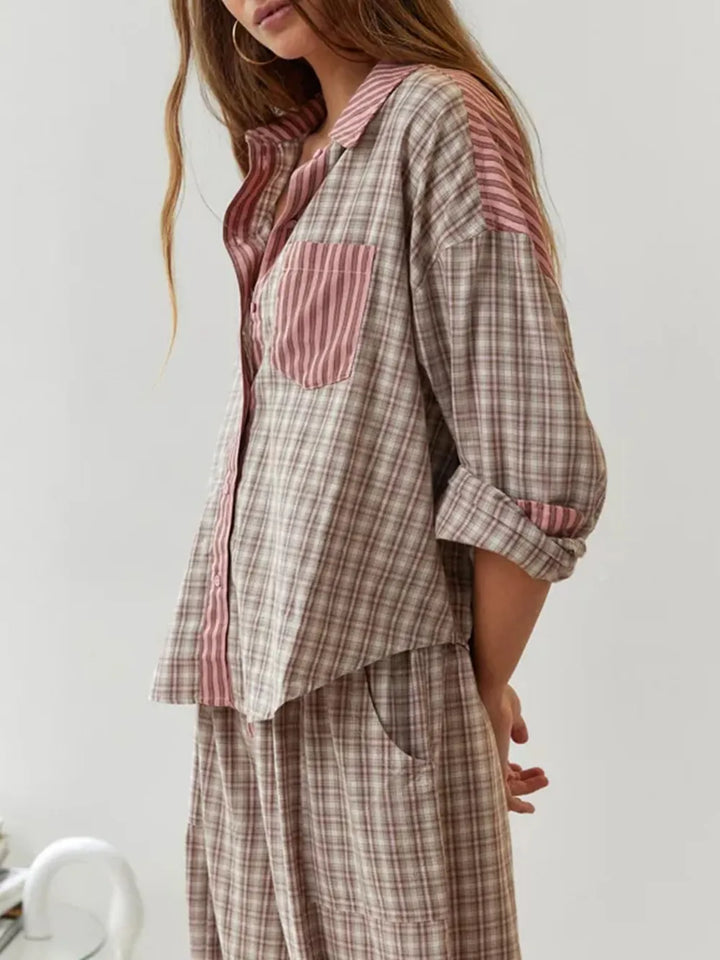 CosyCotton | Ensemble de Pyjama de Luxe en Deux Pièces - Coton Doux et Élastique pour un Confort Ultime