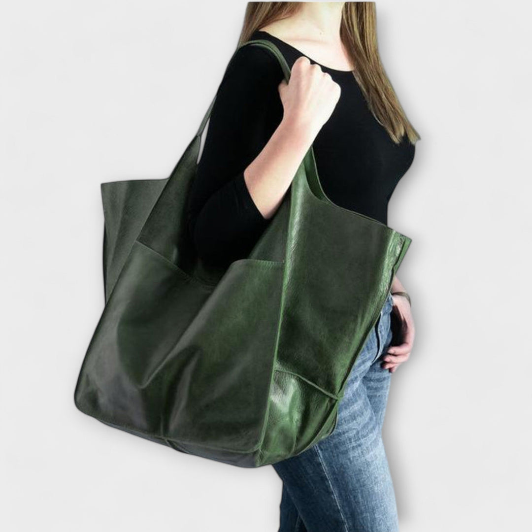 Sac de voyage week-end en cuir pour femme, spacieux, collection automne