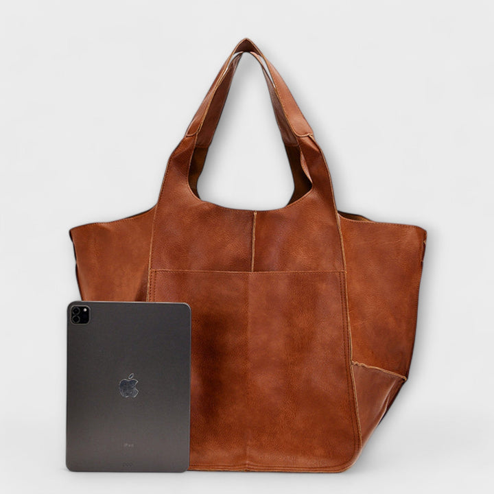 Sac de voyage week-end en cuir pour femme, spacieux, collection automne