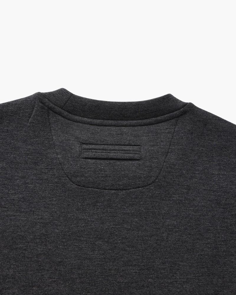 Men’s classic plain cotton sweatshirt with a crew neck, for autumn