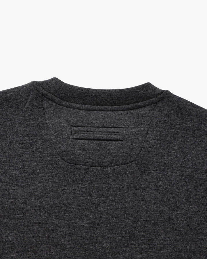 Men’s classic plain cotton sweatshirt with a crew neck, for autumn