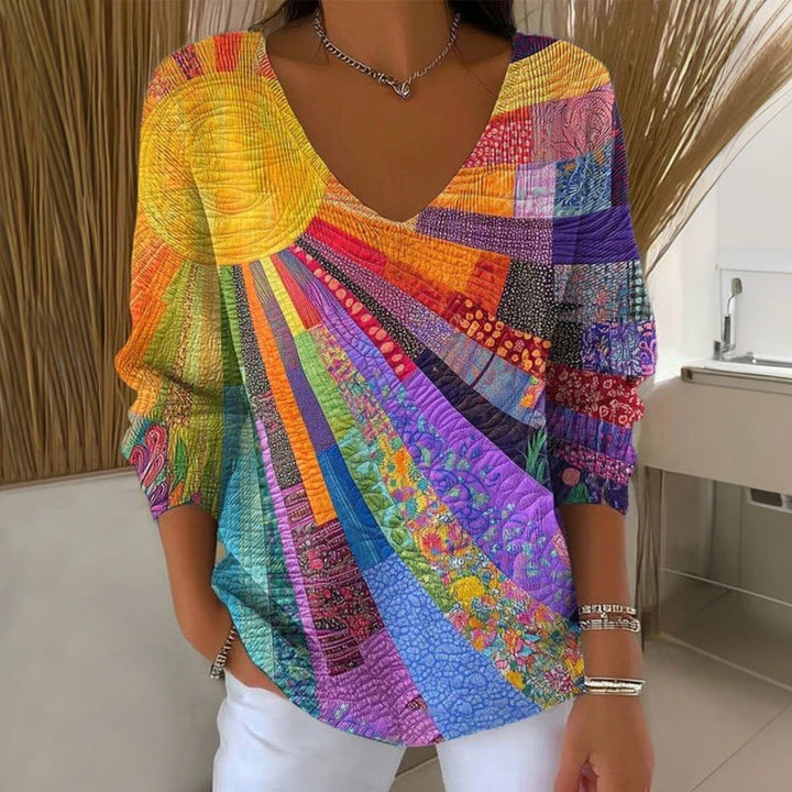 Pull en coton pour femme à col en V, pour l'automne et l'hiver, élégant au quotidien.