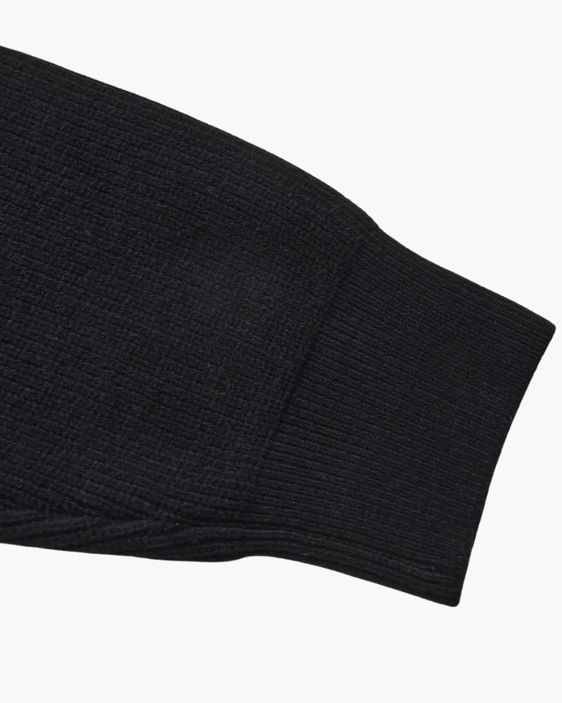 Pull en laine pour homme à col zippé, côtelé, style smart casual, automne