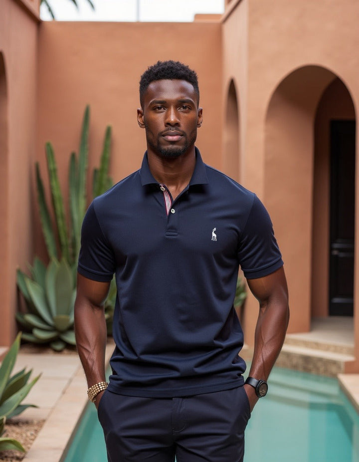 Henry | Polo Slim Fit Élégante avec Éléments de Contraste Sophistiqués