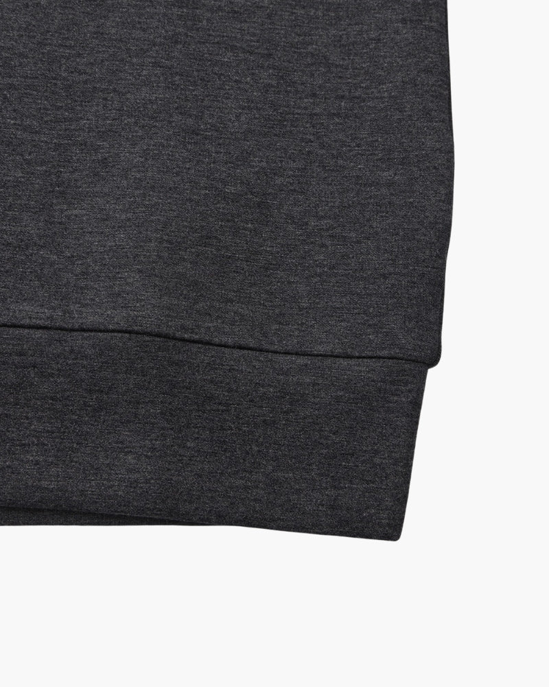 Men’s classic plain cotton sweatshirt with a crew neck, for autumn