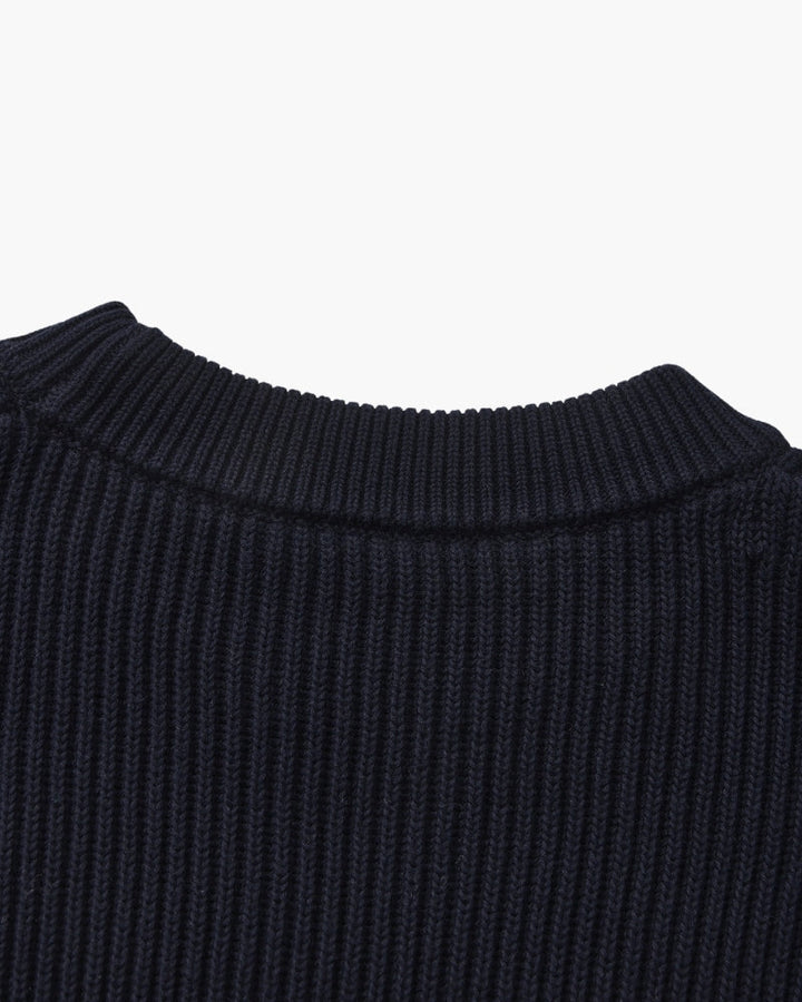 Pull homme en coton à col rond, à rayures, en maille pour l’automne