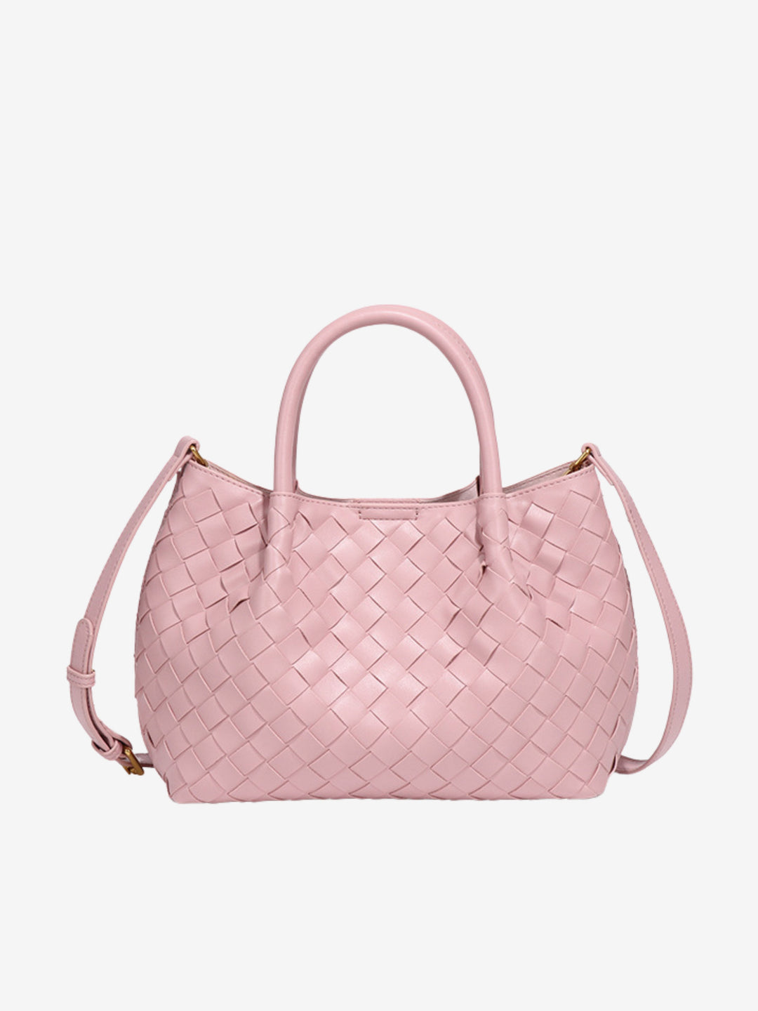 Grand sac à bandoulière pour femme en cuir tressé, collection automne