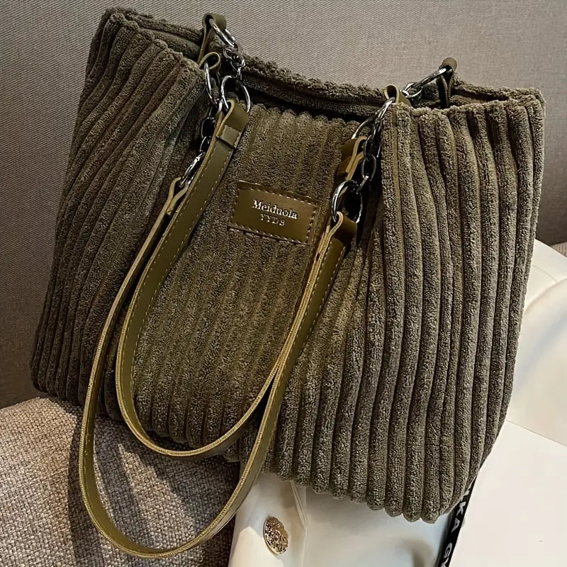 Camillia - Sac en velours côtelé mignonne alliant style et fonctionnalité