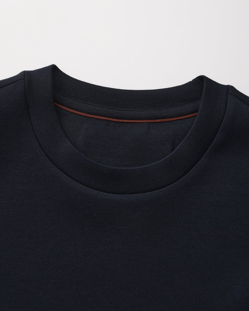 Men’s classic plain cotton sweatshirt with a crew neck, for autumn