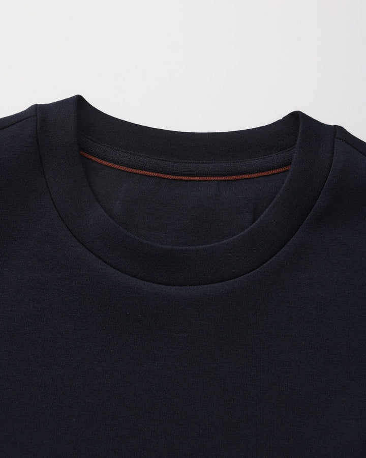 Men’s classic plain cotton sweatshirt with a crew neck, for autumn