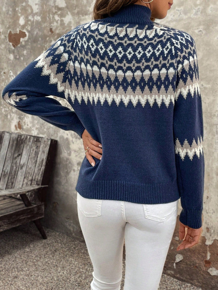 Pull à col roulé femme doux et respirant pour la fin de l'été et la mi-saison