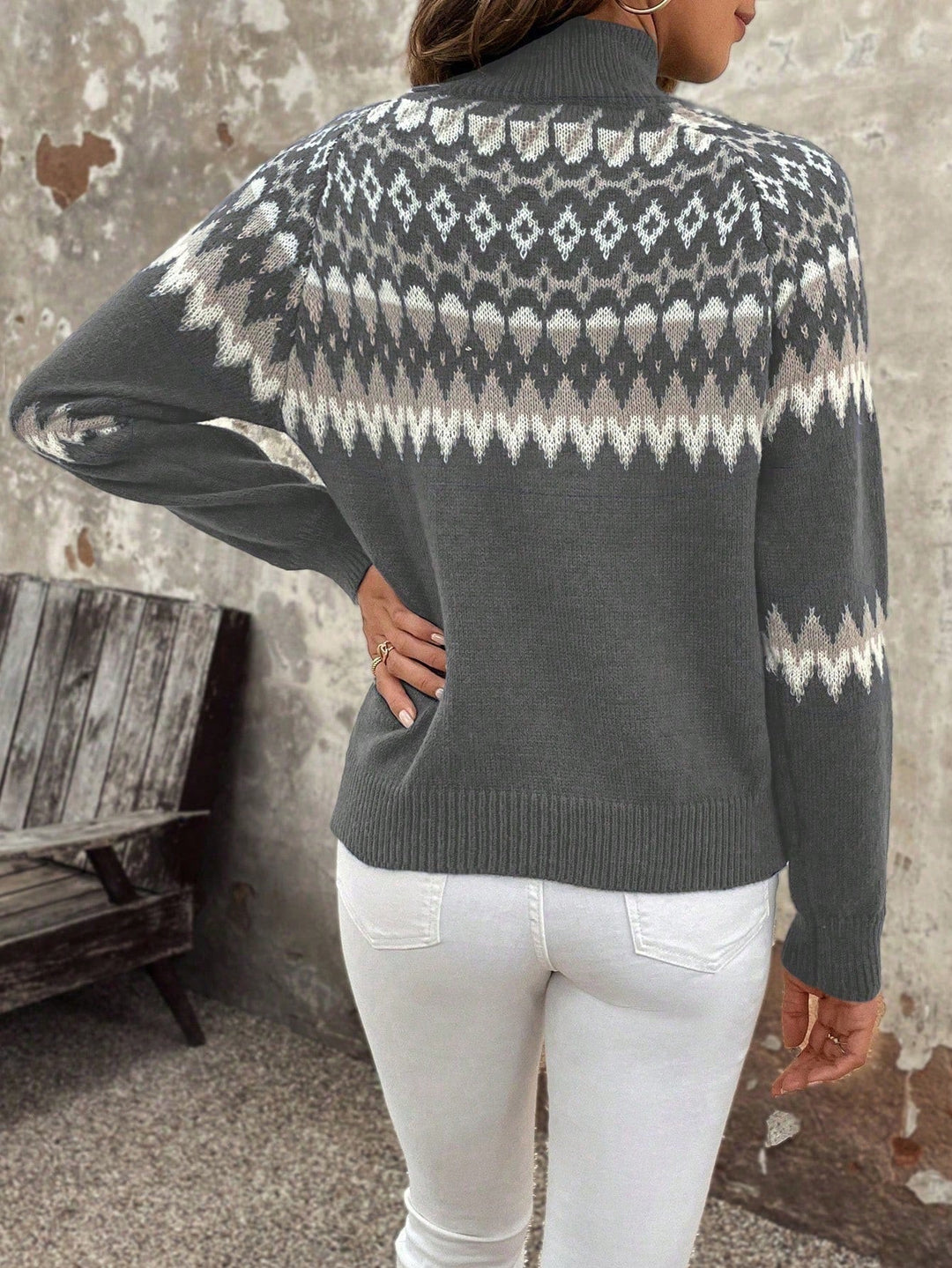 Pull à col roulé femme doux et respirant pour la fin de l'été et la mi-saison