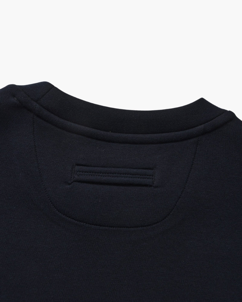 Men’s classic plain cotton sweatshirt with a crew neck, for autumn