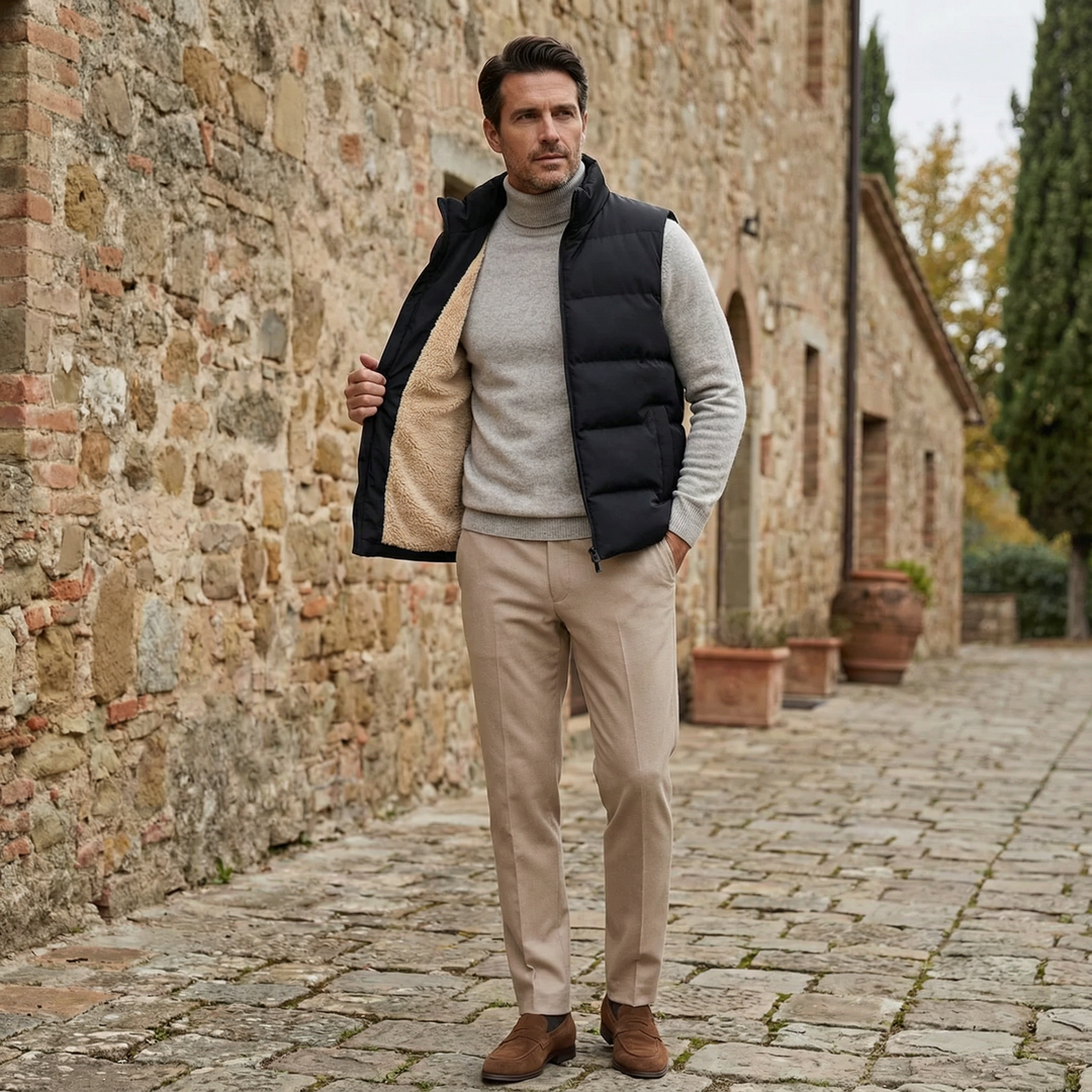 Women's quilted vest, ideal for autumn, warm mid-season vest for chilly days