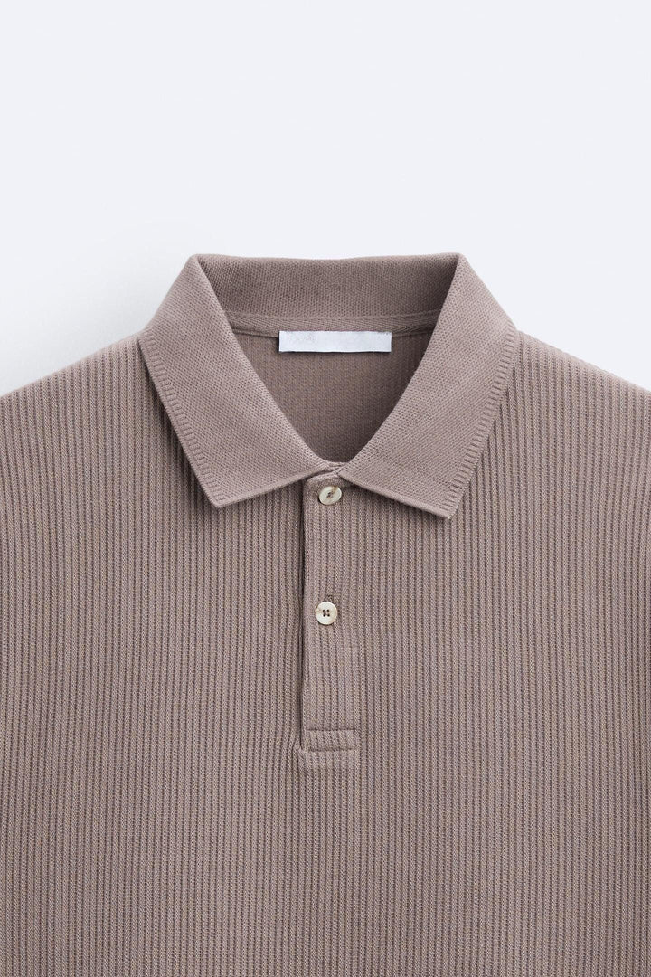 Polo à Manches Courtes Élégante en Crème - Stylé et Confortable pour Toutes les Occasions
