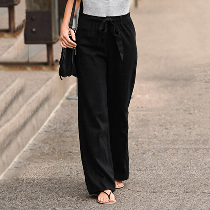 Elegant Florentine-style linen pants for women