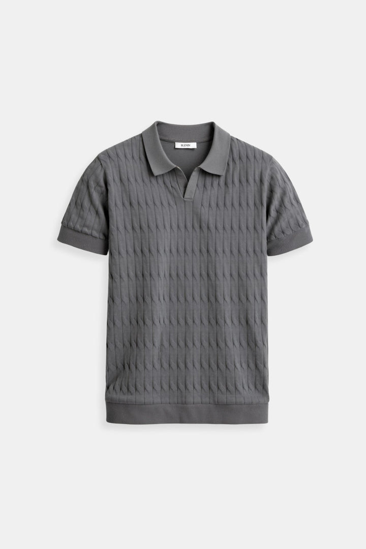 Elegant men's white polo shirt - Timeless style and comfort