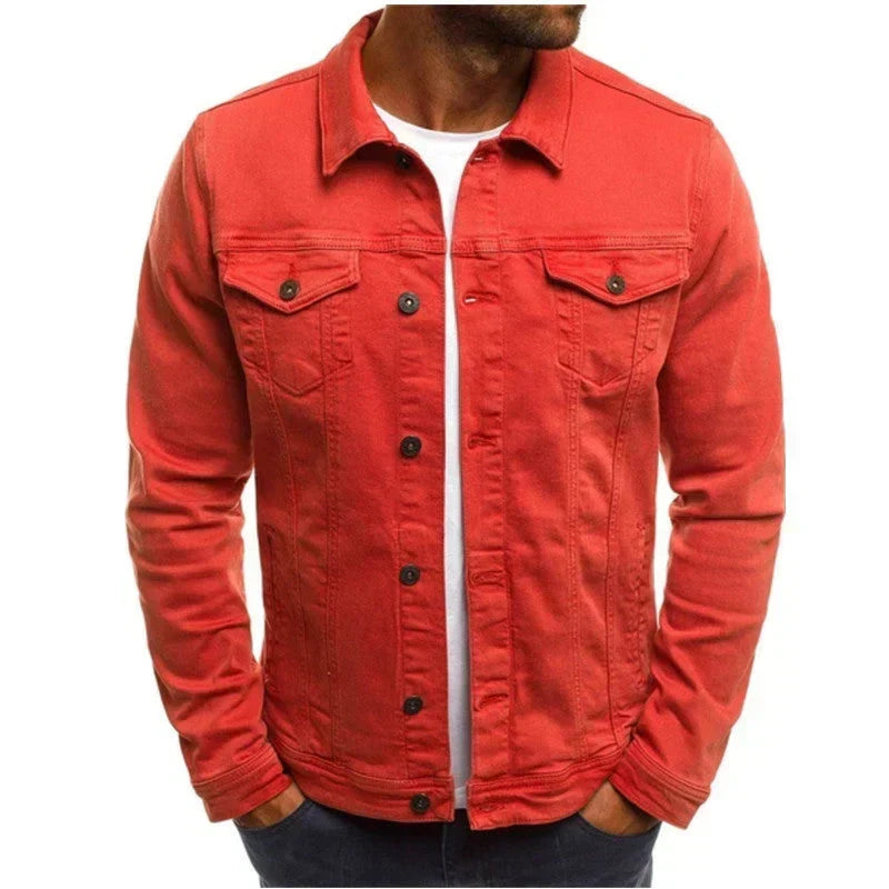Women's autumn jacket, button-front transitional jacket for everyday outfits