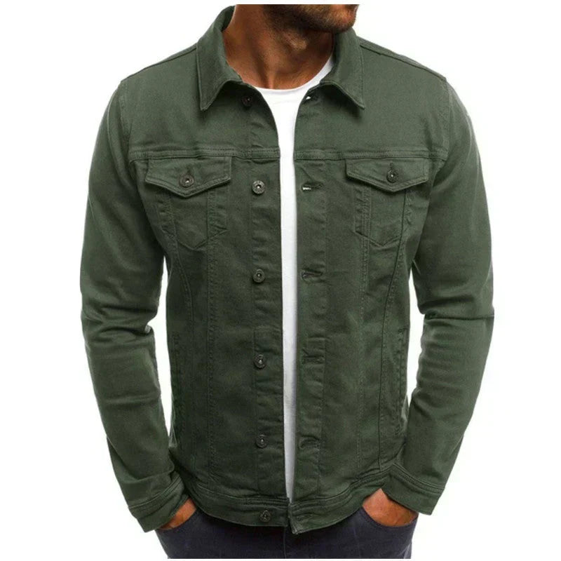 Women's autumn jacket, button-front transitional jacket for everyday outfits