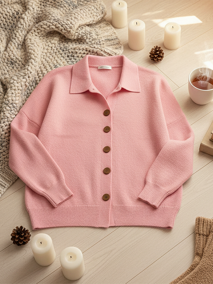 Women's button-front knit cardigan, fall sweater