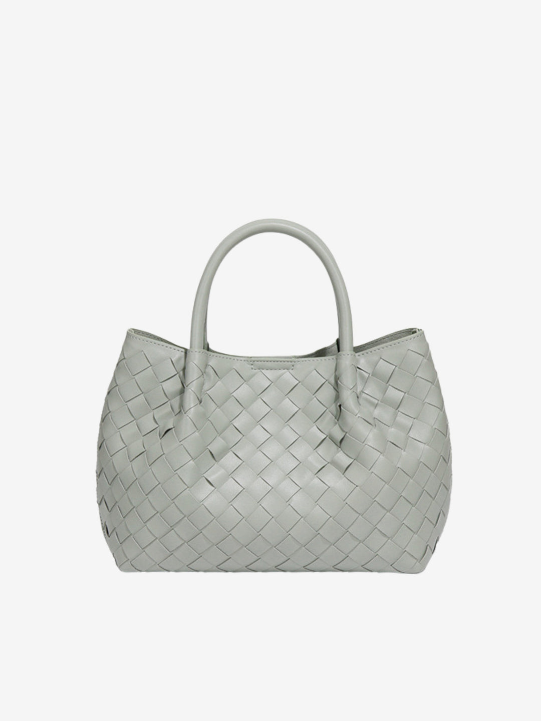 Grand sac à bandoulière pour femme en cuir tressé, collection automne