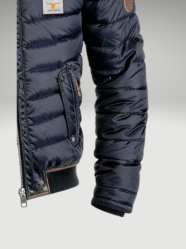 Veste matelassée homme légère de mi-saison pour l’automne, en matière synthétique