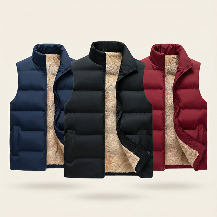Women's quilted vest, ideal for autumn, warm mid-season vest for chilly days