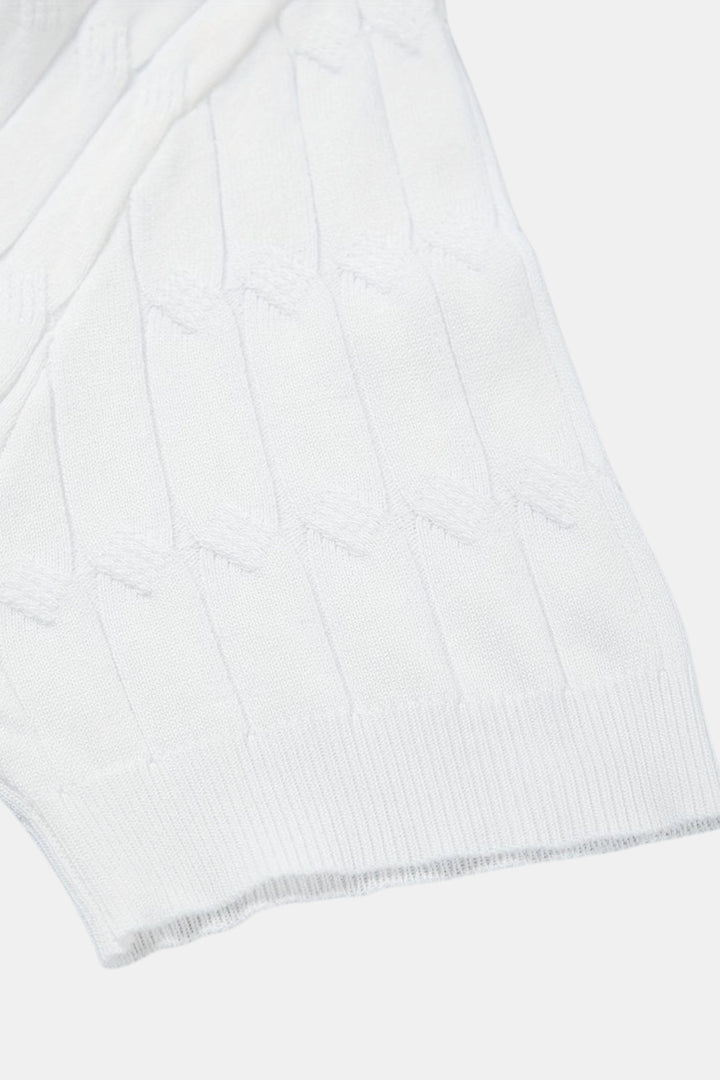 Elegant men's white polo shirt - Timeless style and comfort