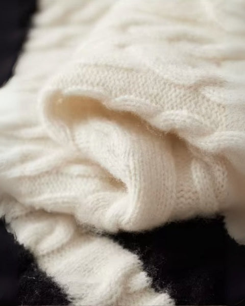 Men’s merino wool sweater for autumn, half-zip knitted sweater
