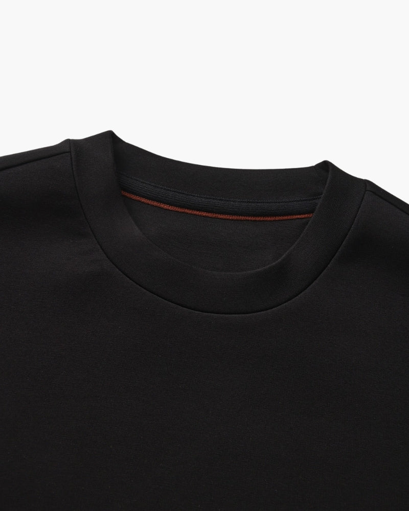 Men’s classic plain cotton sweatshirt with a crew neck, for autumn