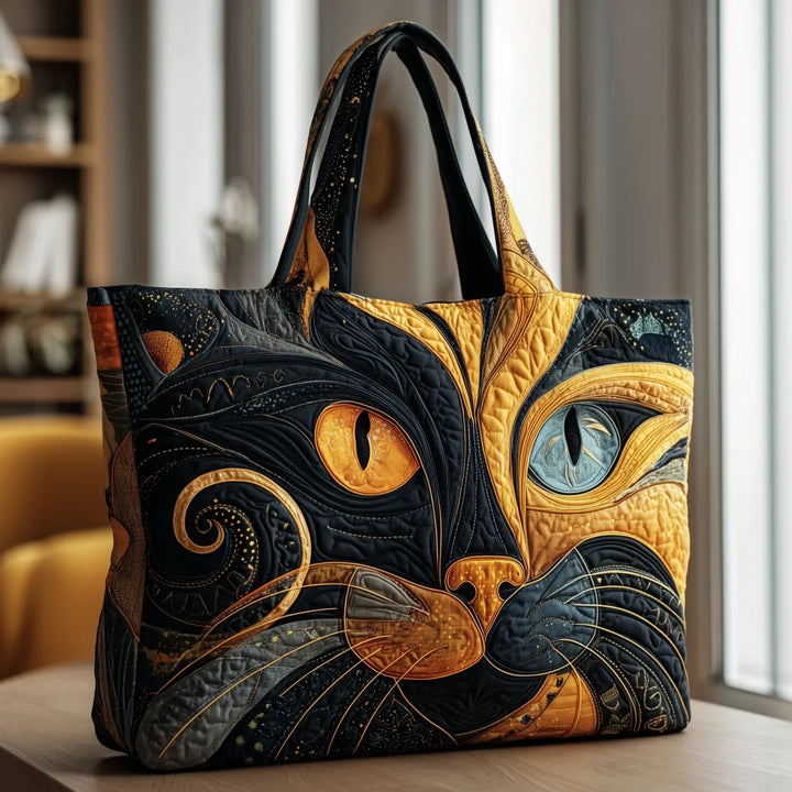 Women's quilted cotton shoulder bag, autumn urban style