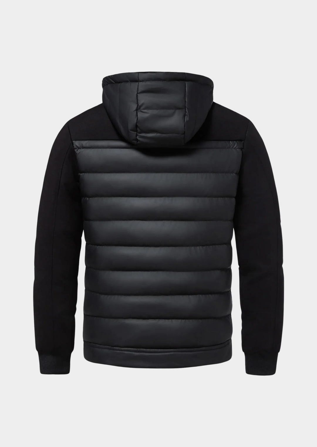 Veste hybride matelassée pour femme pour l’automne, veste de mi-saison à capuche pour les journées fraîches