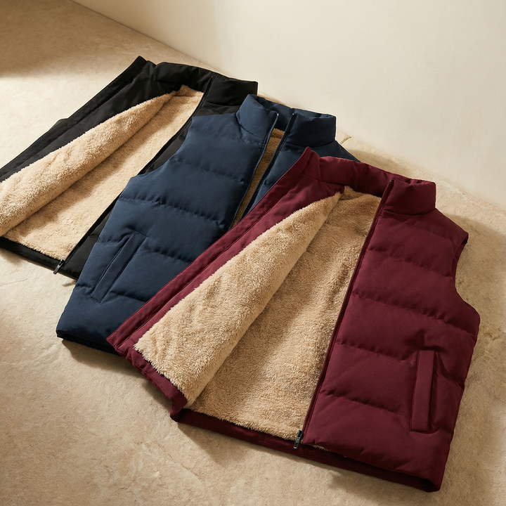 Women's quilted vest, ideal for autumn, warm mid-season vest for chilly days