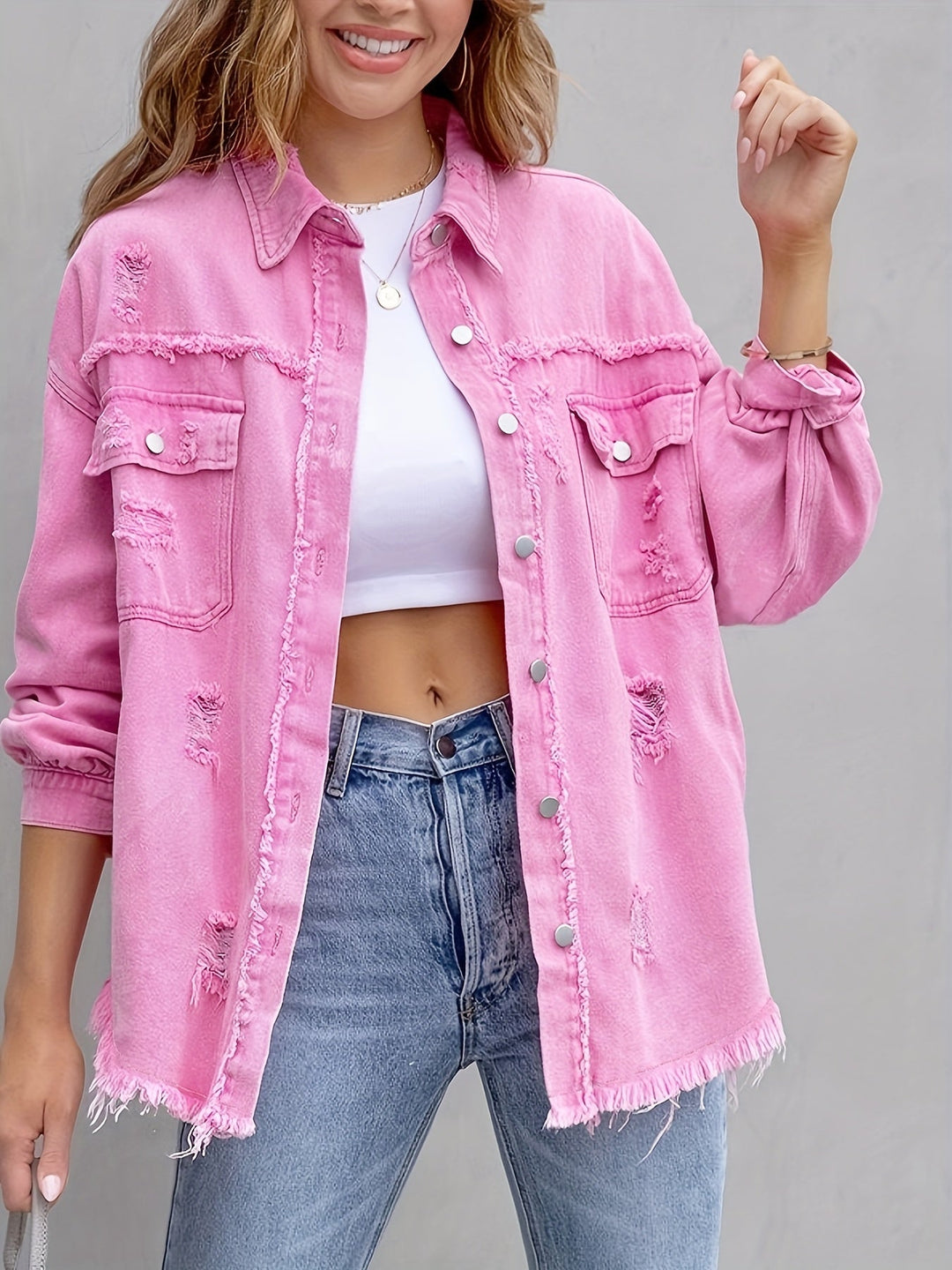 Women’s denim vest for autumn, casual and chic, sleeveless jacket