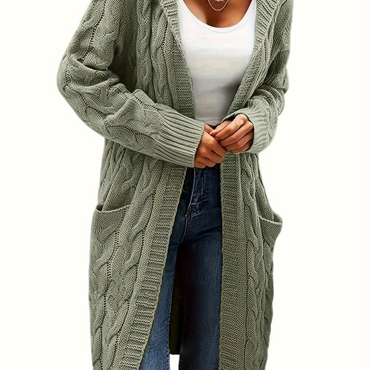 Women's knitted sweater-style vest for layering in fall and winter