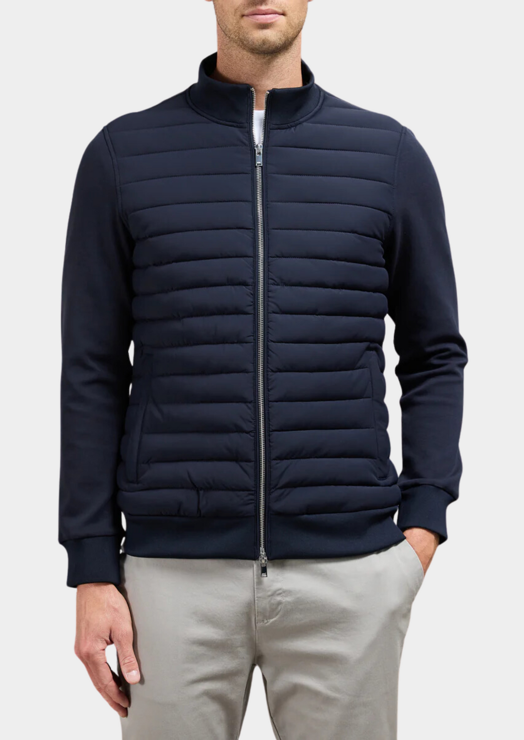 Veste hybride femme pour l’automne, veste matelassée de mi-saison pour les journées fraîches