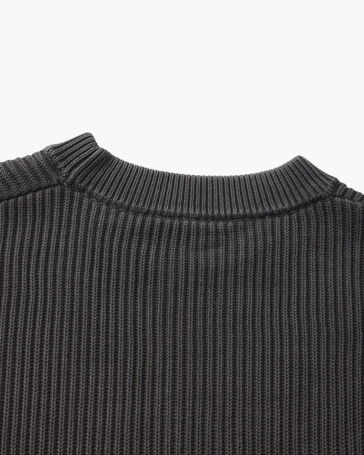 Pull homme en coton à col rond, à rayures, en maille pour l’automne