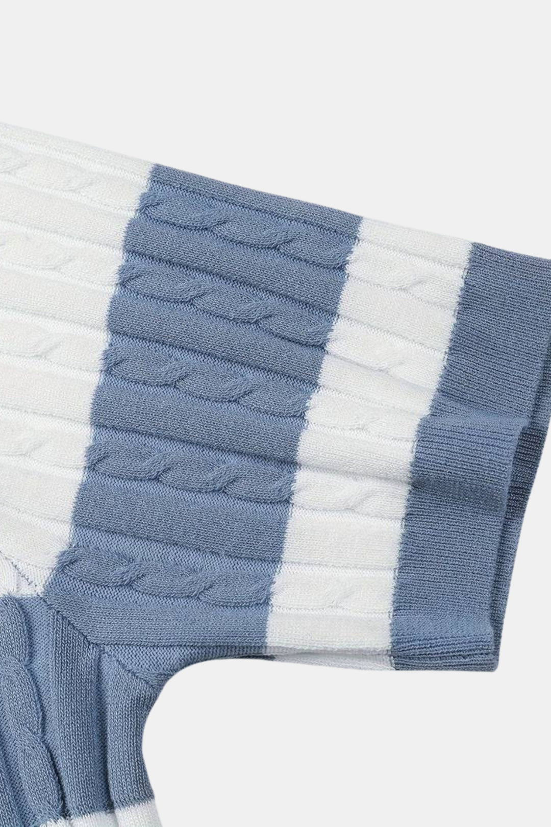 Elegant Short-Sleeve Polo Shirt for Men with Bold Stripes - Perfect for a Sporty and Chic Look