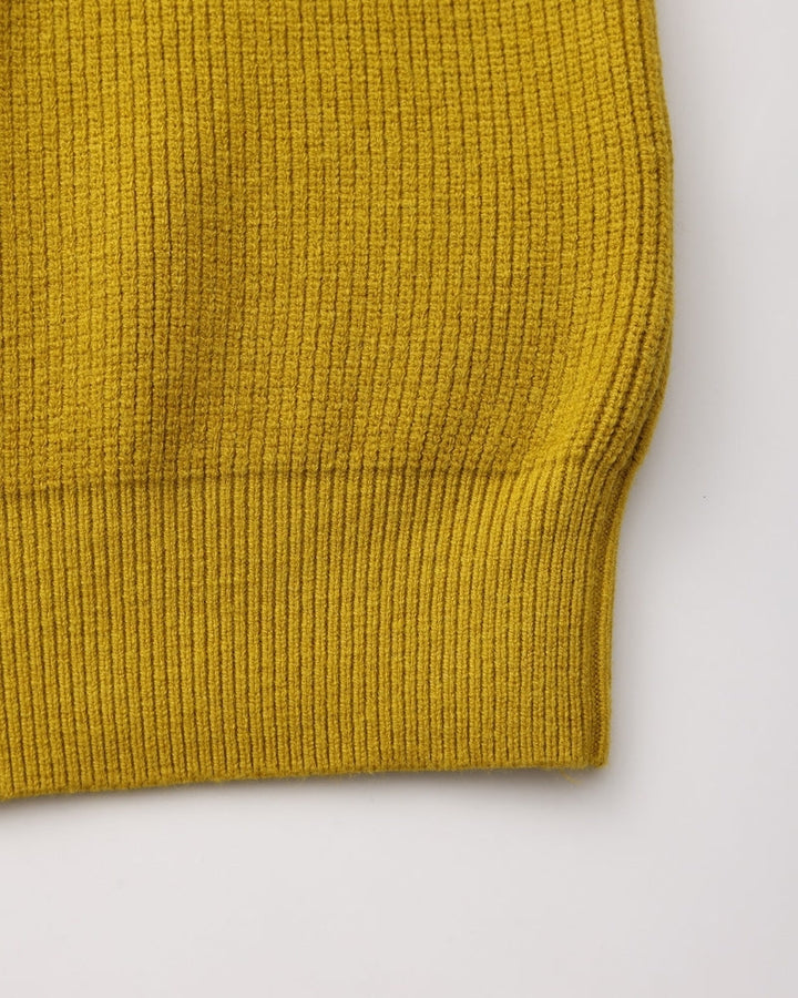 Pull en laine pour homme à col zippé, côtelé, style smart casual, automne
