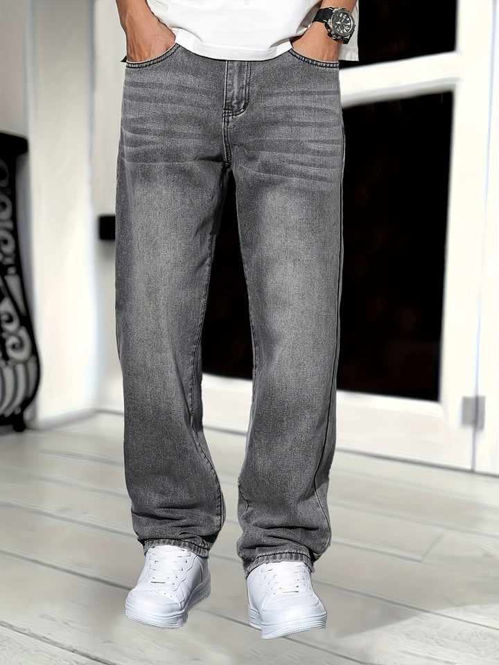 Matheo - Jeans Slim-fit Vintage Confortables pour Hommes