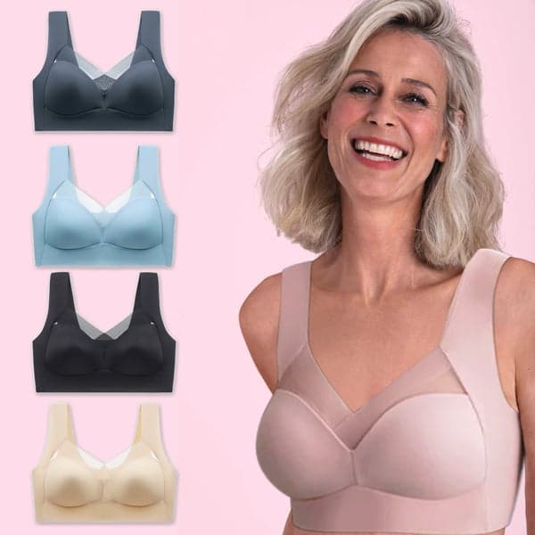 Soutien-gorge push-up sans coutures pour femme, sans armatures, en coton, pour l’automne