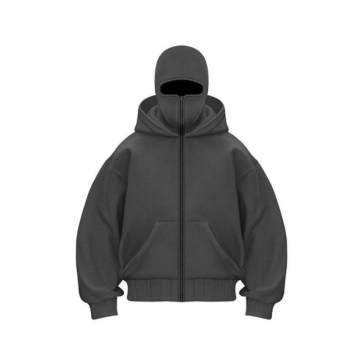 Joep™ Hoodie Oversize Luxueux avec Masque de Visage Amovible pour un Style et une Protection Ultimes
