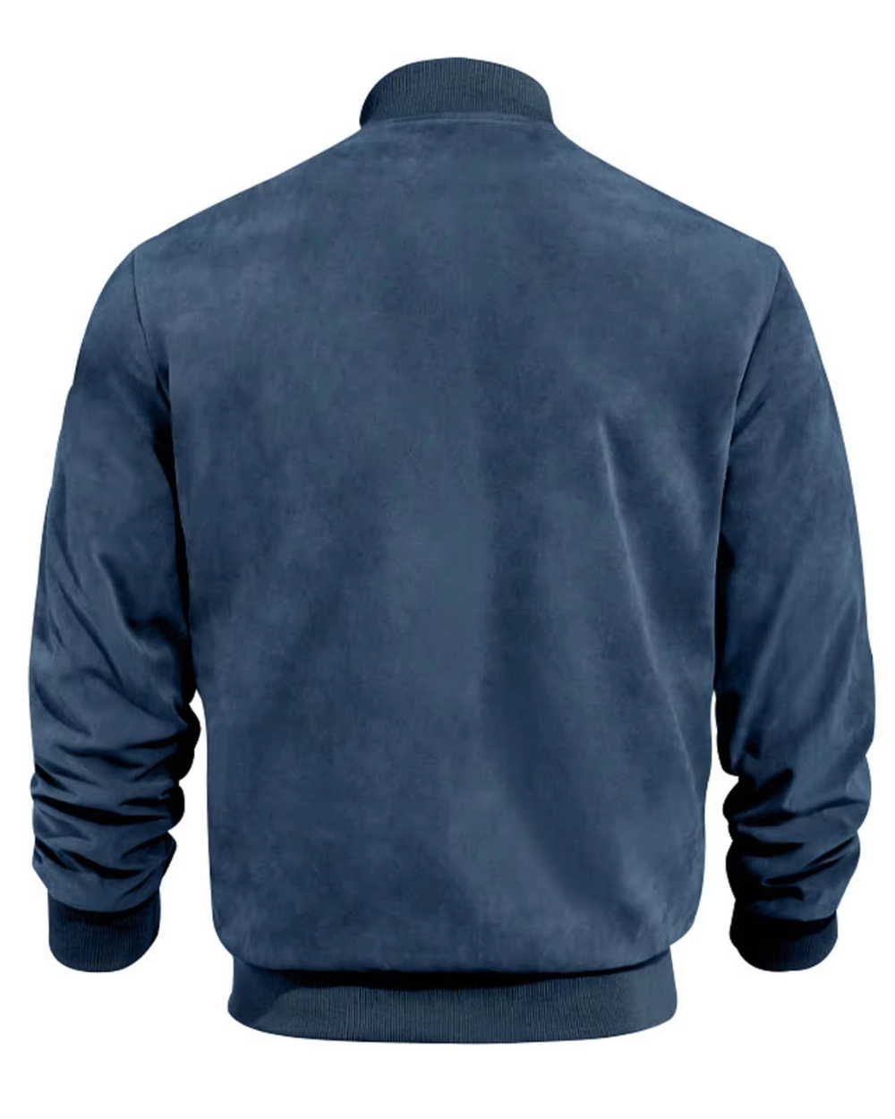 Women's suede bomber jacket for autumn, mid-season jacket for cool days