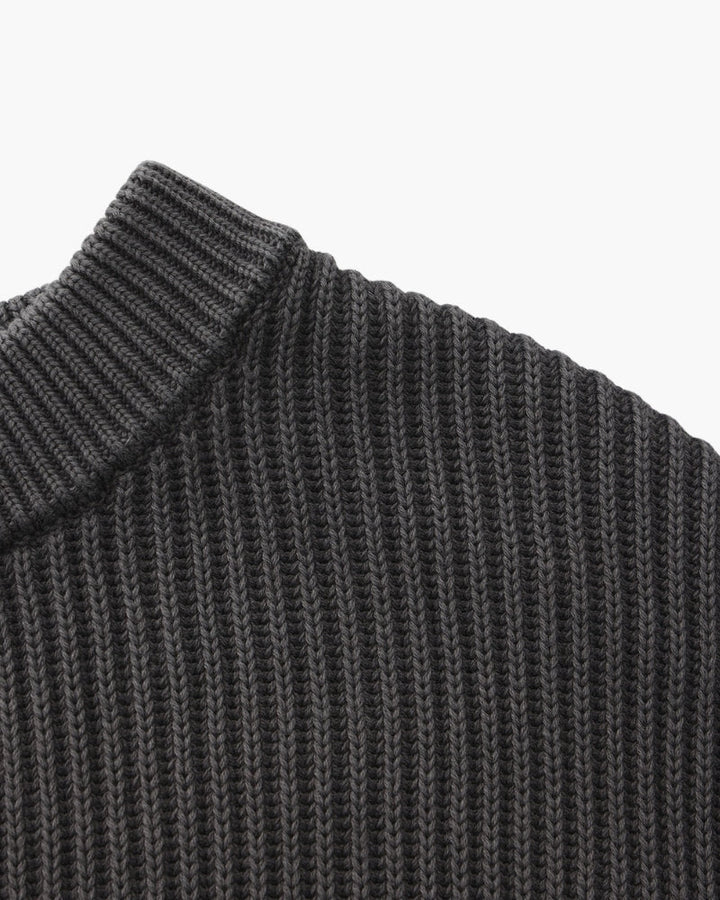 Pull homme en coton à col rond, à rayures, en maille pour l’automne