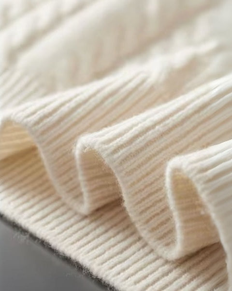 Men’s merino wool sweater for autumn, half-zip knitted sweater