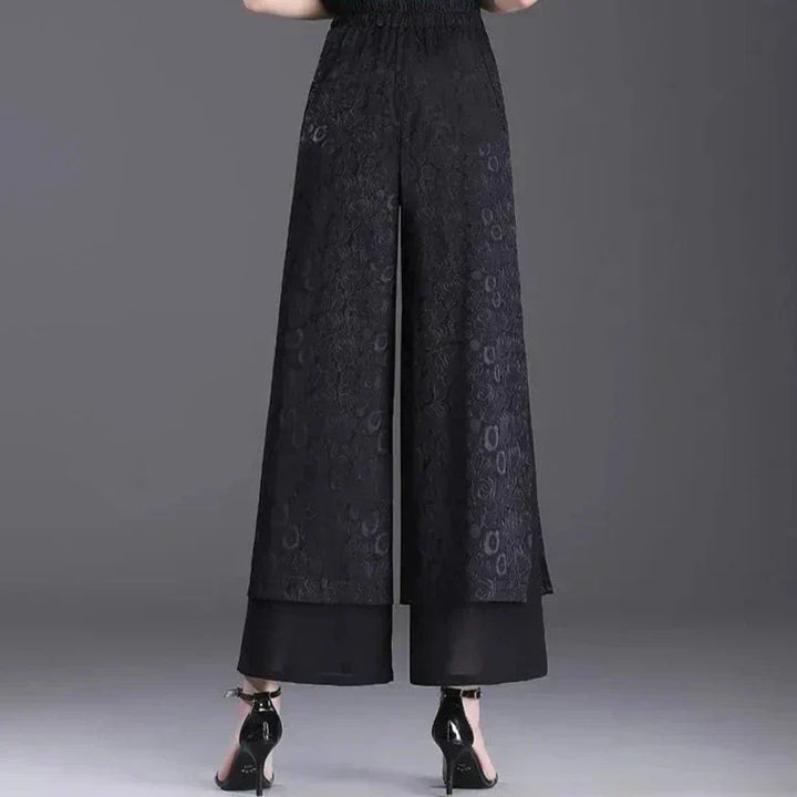 Agatha - Very trendy double-layer wide pants for a stylish look