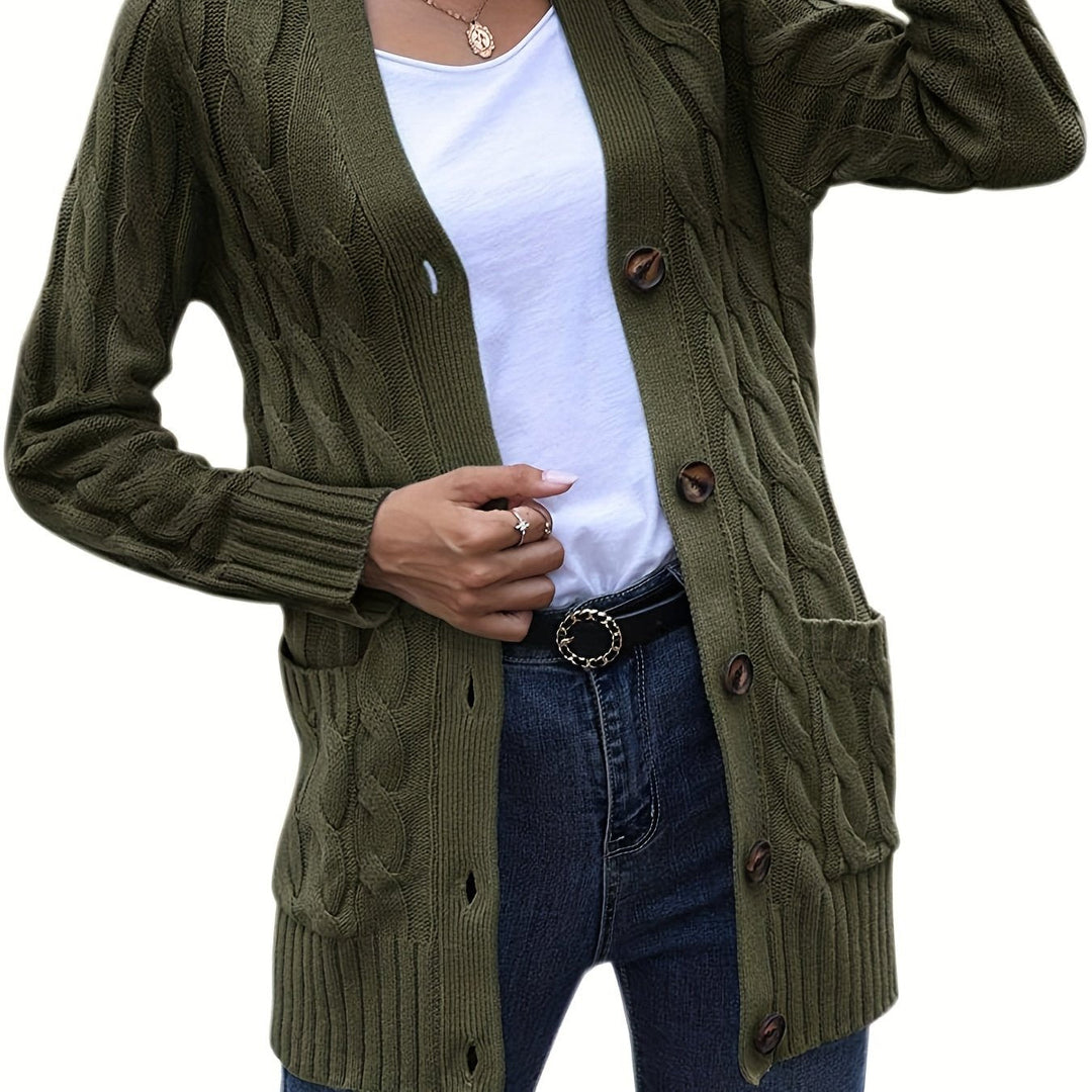 Elegant and classic knitted women’s vest for autumn